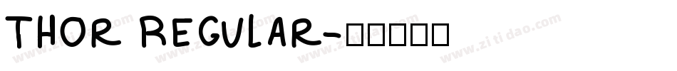 Thor Regular字体转换